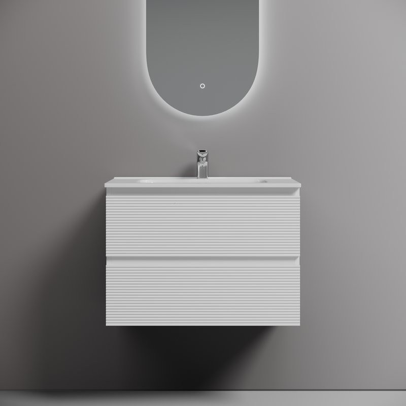 Тумба с раковиной Sancos Folk 70 bianco, раковина CN7007