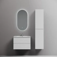 Тумба с раковиной Sancos Folk 70 bianco, раковина CN7007