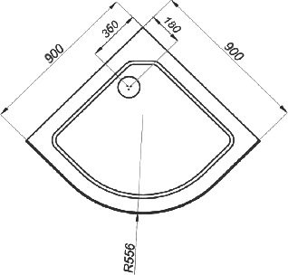 Поддон для душа Triton ПД5 90х90