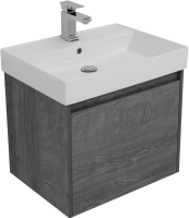 Тумба с раковиной Aquanet Nova Lite 60 дуб рошелье, 1 ящик