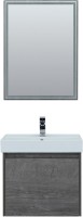 Тумба с раковиной Aquanet Nova Lite 60 дуб рошелье, 1 ящик