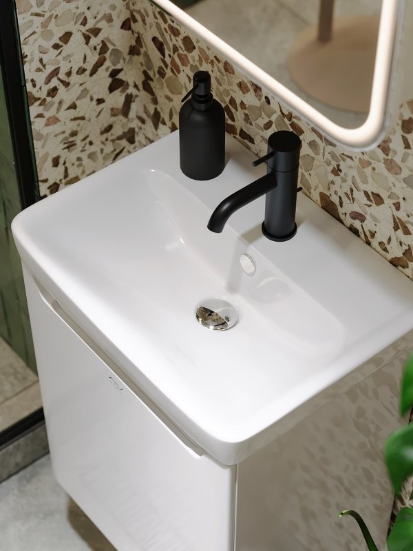 Тумба под раковину без столешницы Alavann Lana 50 подвесная, белая