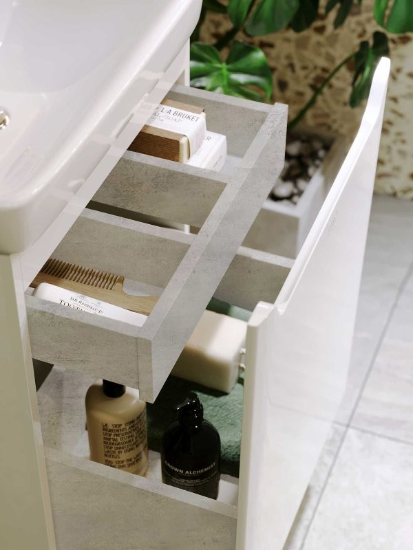 Тумба под раковину без столешницы Alavann Lana 50 подвесная, белая