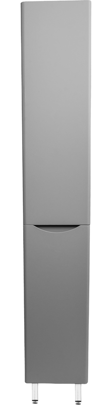 Шкаф пенал для ванной Style Line Бергамо Люкс Plus 30 L с бельевой корзиной, антискрейтч серый