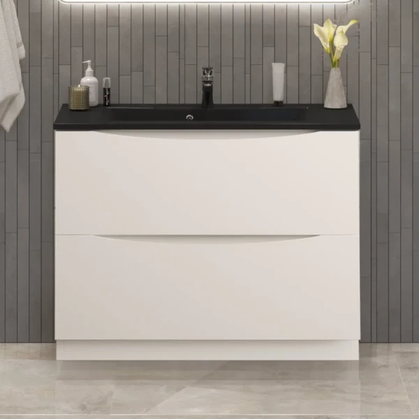 Тумба с раковиной BelBagno Marino 100 напольная, bianco lucido