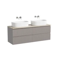 Тумба с раковиной Sancos Snob R 140 doha soft, столешница бежевая TT140A2, раковина CN6075