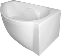 Ванна из искусственного камня Эстет Грация R 170x95 см, угловая, правая, пристенная, асимметричная, на ножках