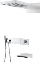 Душевой комплект Boheme Zodiac 132-2-CR С ВНУТРЕННЕЙ ЧАСТЬЮ, chrome