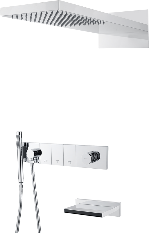 Душевой комплект Boheme Zodiac 132-2-CR С ВНУТРЕННЕЙ ЧАСТЬЮ, chrome