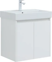 Тумба под раковину Aquanet Nova Lite 60 белый глянец, с дверками
