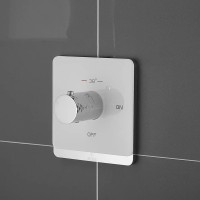 Гигиенический душ Rose R105C со смесителем, С ВНУТРЕННЕЙ ЧАСТЬЮ, белый, хром