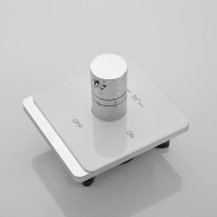 Гигиенический душ Rose R105C со смесителем, С ВНУТРЕННЕЙ ЧАСТЬЮ, белый, хром
