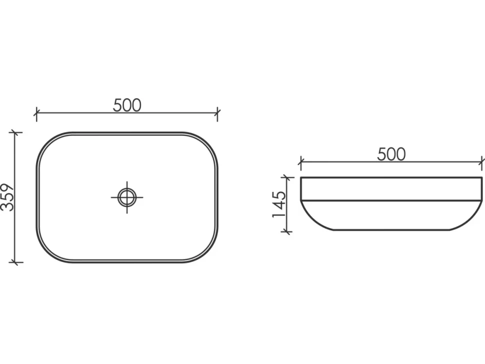Накладная раковина Ceramicanova Element CN6055MW белая матовая