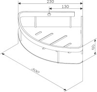 Полка AM.PM Sense L A7454100 хром