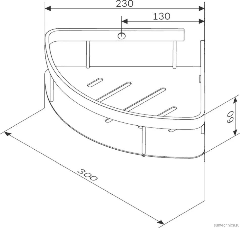 Полка AM.PM Sense L A7454100 хром