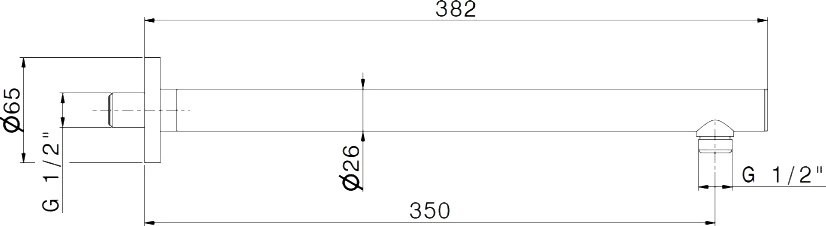 Кронштейн для верхнего душа KERAMA MARAZZI Ole 27670KM.M0.071 золотой атласный