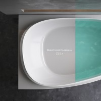 Акриловая ванна AM.PM Like L 170x110 см, угловая, левая, пристенная, белая, асимметричная