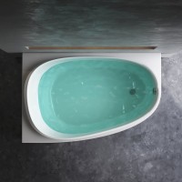 Акриловая ванна AM.PM Like L 170x110 см, угловая, левая, пристенная, белая, асимметричная