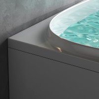 Акриловая ванна AM.PM Like L 170x110 см, угловая, левая, пристенная, белая, асимметричная