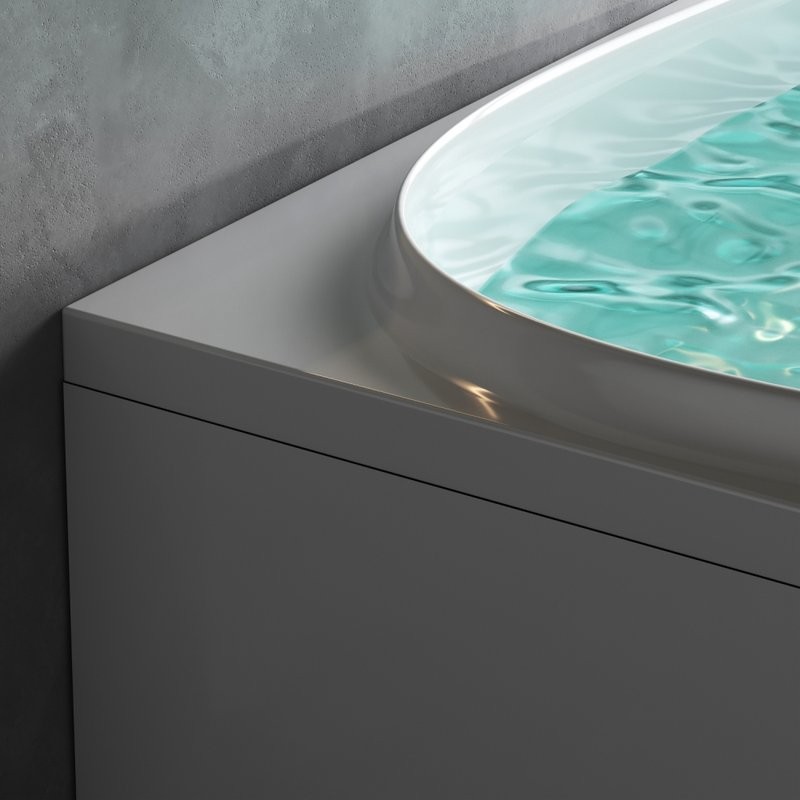 Акриловая ванна AM.PM Like L 170x110 см, угловая, левая, пристенная, белая, асимметричная