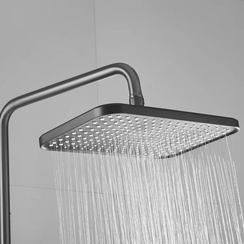 Душевая стойка Shevanik S6836T оружейная сталь