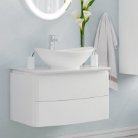 Тумба с раковиной Corozo Вико 75 Z2 подвесная, белая