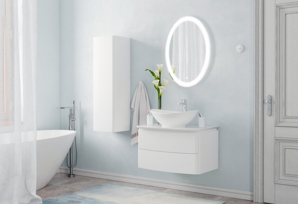 Тумба с раковиной Corozo Вико 75 Z2 подвесная, белая