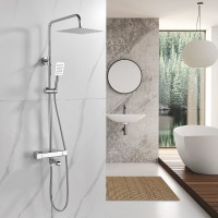 Душевая стойка Shevanik S3096 с термостатом, хром