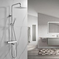 Душевая стойка Shevanik S3096 с термостатом, хром