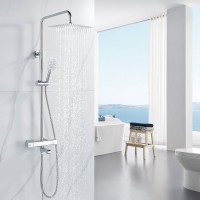 Душевая стойка Shevanik S3096 с термостатом, хром