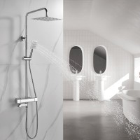 Душевая стойка Shevanik S3096 с термостатом, хром