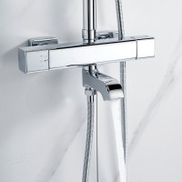 Душевая стойка Shevanik S3096 с термостатом, хром