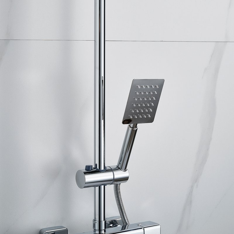 Душевая стойка Shevanik S3096 с термостатом, хром