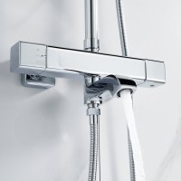 Душевая стойка Shevanik S3096 с термостатом, хром