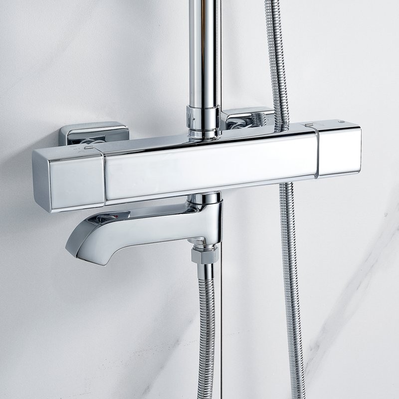 Душевая стойка Shevanik S3096 с термостатом, хром