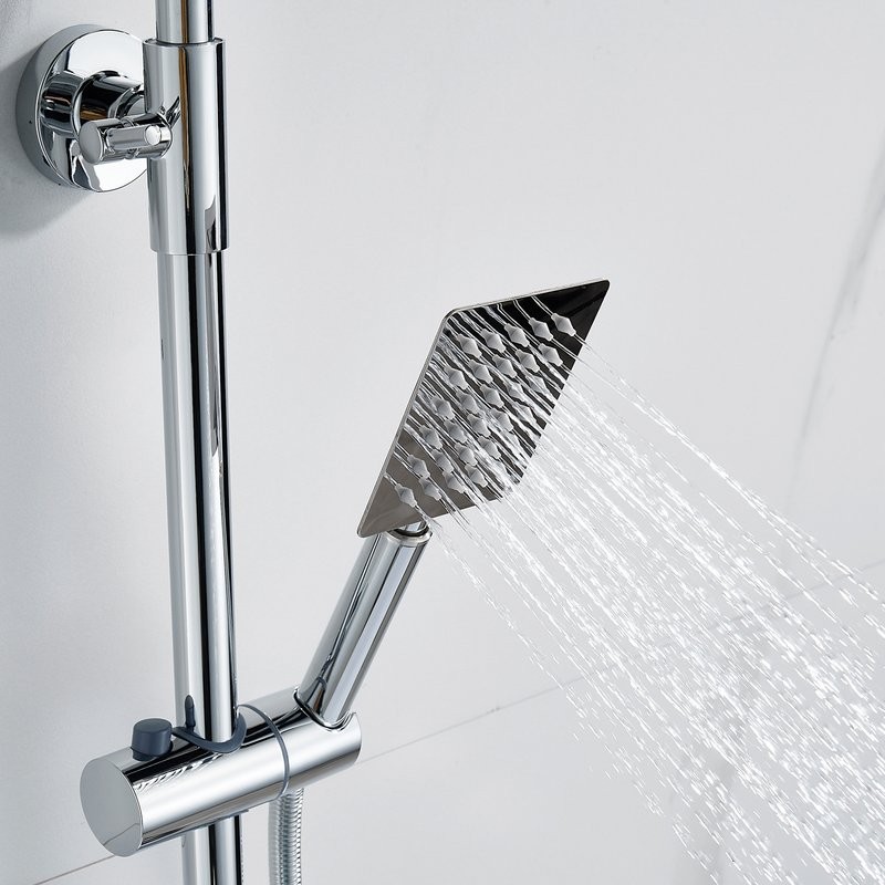 Душевая стойка Shevanik S3096 с термостатом, хром