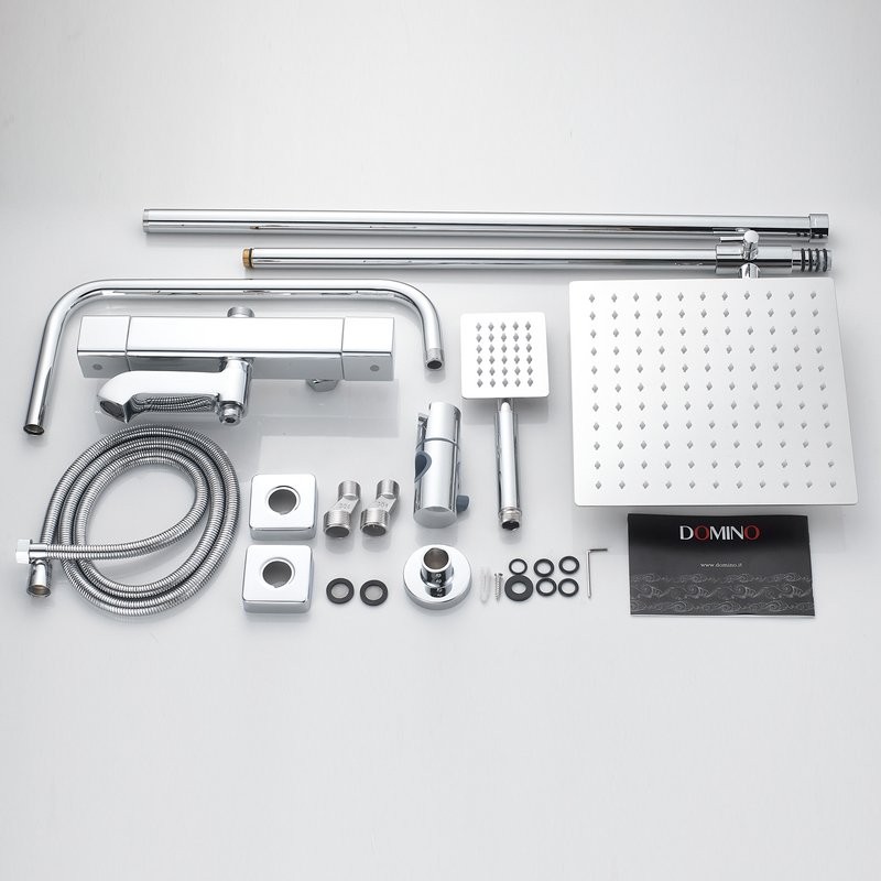 Душевая стойка Shevanik S3096 с термостатом, хром