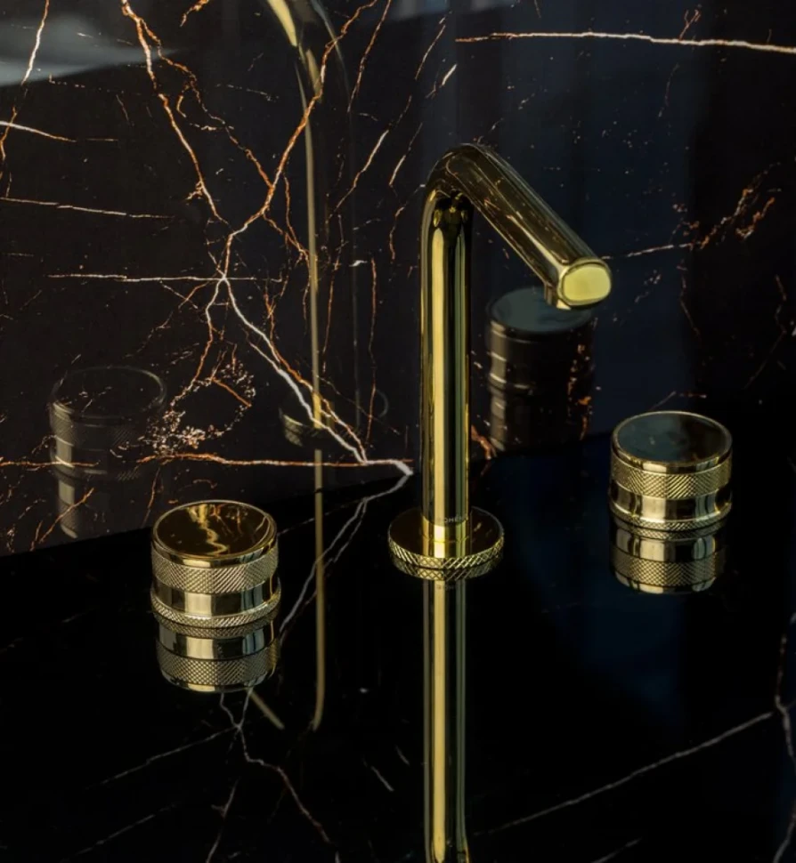 Смеситель для раковины Boheme Prestige 152-G-PR золото