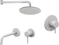 Комплект для ванной Paffoni Light KITLIG011BO006 С ВНУТРЕННЕЙ ЧАСТЬЮ, белый