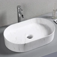 Накладная раковина Ceruttispa CR0055B MMW1 50, мрамор матовый белый Накладная раковина Ceruttispa CR0055B MMW1 50, мрамор матовый белый