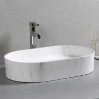 Накладная раковина Ceruttispa CR0055B MMW1 50, мрамор матовый белый Накладная раковина Ceruttispa CR0055B MMW1 50, мрамор матовый белый