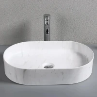 Накладная раковина Ceruttispa CR0055B MMW1 50, мрамор матовый белый Накладная раковина Ceruttispa CR0055B MMW1 50, мрамор матовый белый