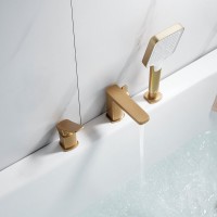 Смеситель на борт ванны Shevanik S9912G золотой сатин