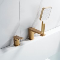 Смеситель на борт ванны Shevanik S9912G золотой сатин