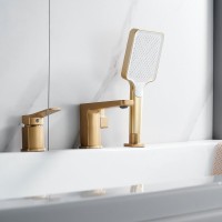 Смеситель на борт ванны Shevanik S9912G золотой сатин