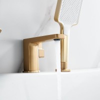 Смеситель на борт ванны Shevanik S9912G золотой сатин