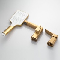 Смеситель на борт ванны Shevanik S9912G золотой сатин