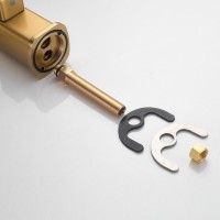 Смеситель на борт ванны Shevanik S9912G золотой сатин