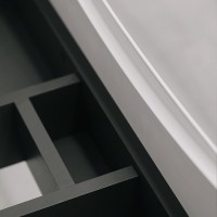 Тумба с раковиной BOND Cube 80 подвесная, белая матовая, белая раковина