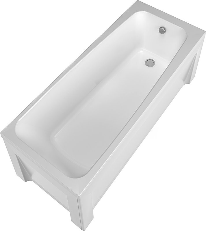Акриловая ванна Alex Baitler Ontario 150x70 см, встраиваемая, белая, с экраном